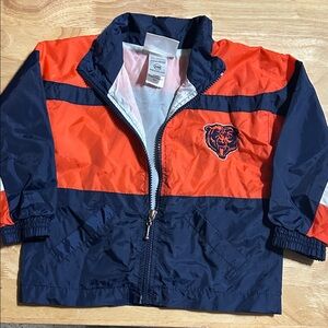 Kids Vintage Chicago Bears Windbreaker Jacket